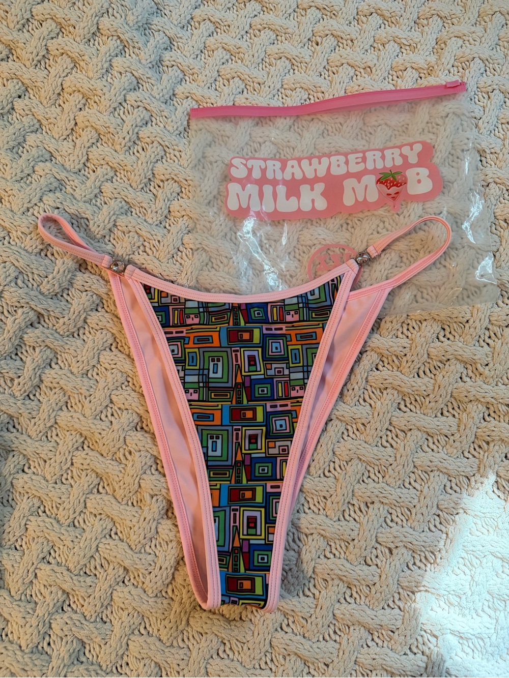 Strawberry milk mob bikini bottoms